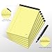 Ciphyfee 6pcs Small Note Pads, Yellow Notepads 5x8 College Ruled Notebook, Writing Pads 5 x 8, Legal Pads, Pad Paper Perforate Notebooks for Work, Message, School, Office Supplies,30 Sheets/Pack