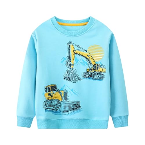 Boys Sweatshirts Casual Sweatshirts Cotton Sweatshirts Long Sleeve T-shirts Crew Neck Cartoon Tops for Boys-561