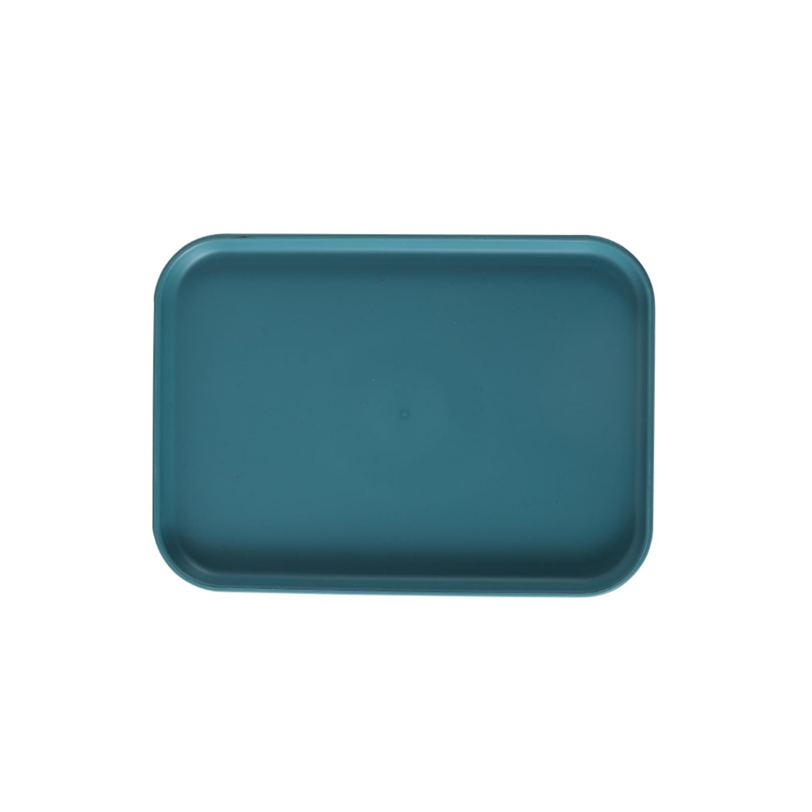 Rectangular Storage Tray 30.5cmx22cmx1.5cm Plastic Organizer Plate Decorative Storage Tray for Home Hotel Restaurant Organizer, Dark Green