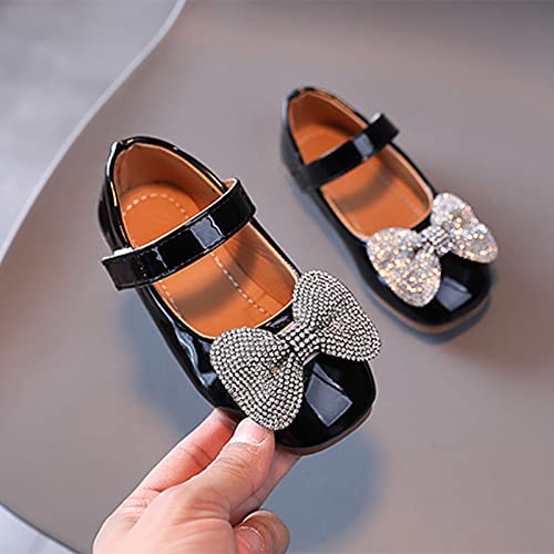 sfdgfhyf Little Boys First Walking Shoes Summer and Autumn Fashion Girls Casual Shoes Bow (Black, 2.5-3 Years Toddler)3