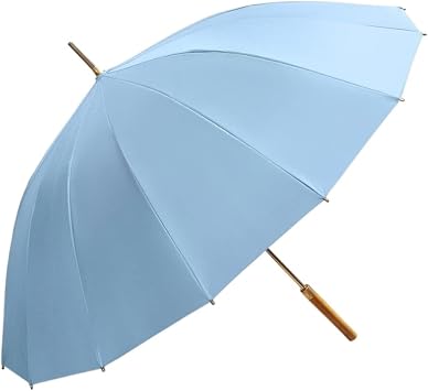 Umbrella Long Handle Umbrella Double Umbrellas Large Reinforced Strong Wind-Resistant Automatic Umbrella for Men and Women Outdoor UmbrellaBlue