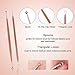 10 PCS Blackhead Remover Tool Kit, Aooeou Professional Stainless Steel Pimple Popper Tool Easy Removal for Blemish, Whitehead Popping, Zit Removing for Nose Face (Rose Gold)