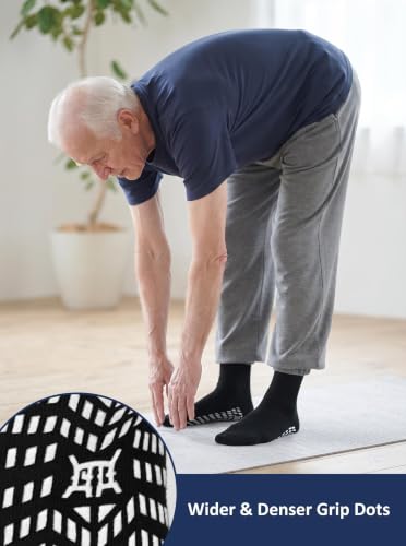Image of ZAKASA Non Slip Grip Socks: Grippy Socks Men Women Hospital Elderly