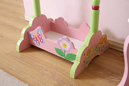Kids Funnel Olivia The Fairy Girl‘s Wooden Standing Mirror For Kids Bedroom Or Playroom, With Storage - Multicolor #TOP7