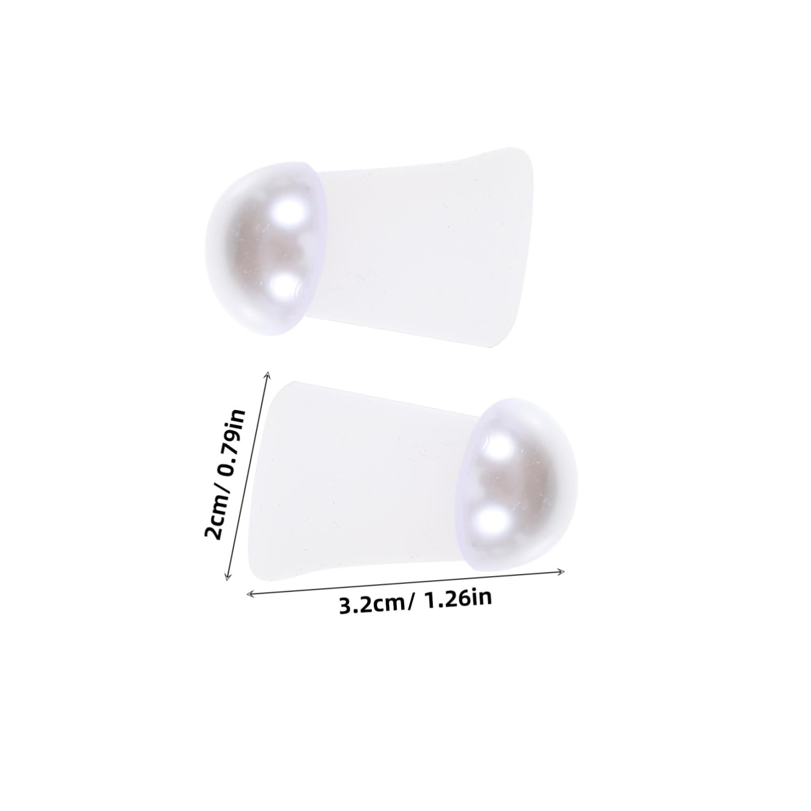 SHERCHPRY 2 Pack Toe Separators for Nail Art Soft Silicone Pedicure Toe Separators for Women