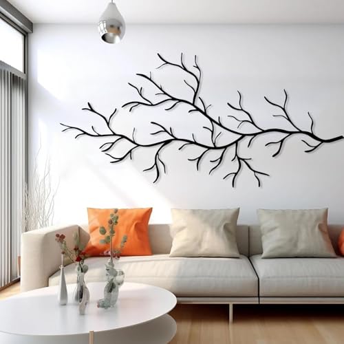 LARNT Metal Tree Branch Wall Art, Modern Nature...