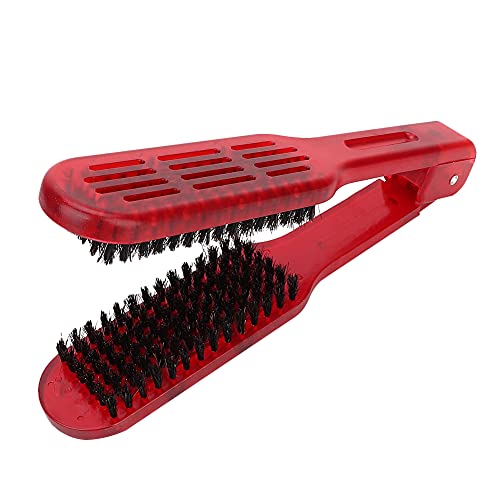 BRRNOO Peine alisador para peinar, cepillo alisador, herramienta para peinar con estática para un estilo sin esfuerzo (Rojo) miniatura 6