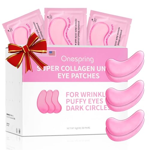 Under Eye Patches (30 Pairs) Rose Eye Mask for Puffy Eyes, Dark Circles ...