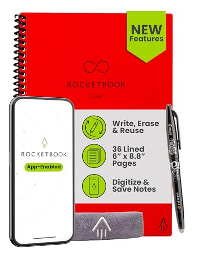 Rocketbook (PbgubN) New Core ėp\ XpCm[g GO[NeBuTCY 6x8.8C` bh - ry[W Avڑ  vȃJo[ wZAdANGCeBuȃvWFNgɍœK