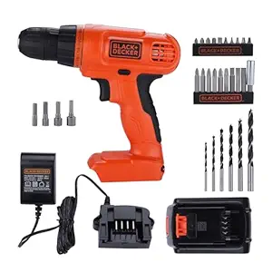 BLACK+DECKER LD120VA 20V MAX*POWERECONNECT Li-Ion Cordless Drill/Driver + 30 Pc Kit Set