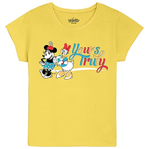 Image of Kidsville Girl's Printed Regular Fit T-Shirt