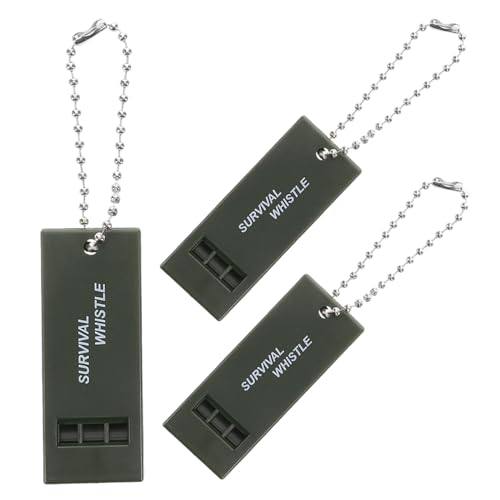 FOYTOKI 3Pcs High Decibel Emergency Whistle for Earthquake Rescue Outdoor Survival Gear Loud Safety Whistles for Hiking Camping and Emergency Situations