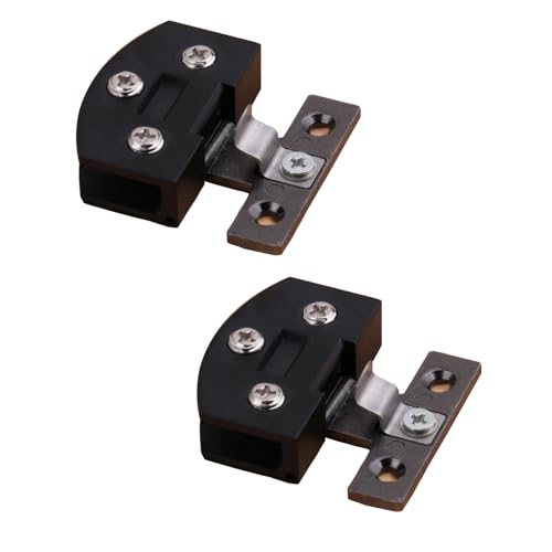 Kit 2 Pezzi Cerniere per Porta di Vetro in Lega di Zinco, Morsetti Doccia a 0 Gradi, Parti di Ricambio per Vetri di Spessore 5-8mm