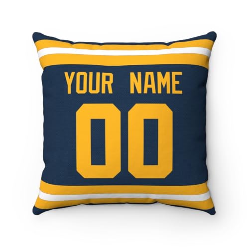 Image of ANTKING Throw Pillow 2 Pack Custom Any Name and Number Personalized Gift for Men Women Boys