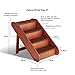 PetSafe CozyUp Folding Wood Pet Steps - Dog And Cat Stairs - Lightweight Durable Wooden Frame Supports Up To 200 lb - Side Rails And Non-Slip Feet Provide Added Security - 25 inches