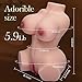 Sex Doll Male Masturbator with Realistic Boobs Vagina and Anal, Goyha 3 in 1 Torso Masturbator Love Doll Pocket Pussy with Built-in Spine 5.9lb Pussy Ass Male Sex Toy for Men Masturbation