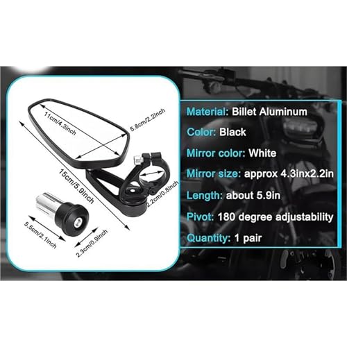 Espejos retrovisores de manillar para TVS Apache RR310 sin vibraciones 2