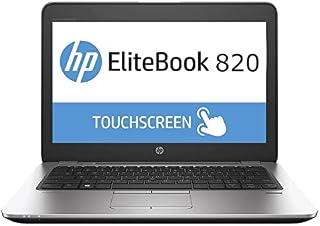 HP Elitebook 820 G3 Business Laptop, 12.5" FHD Touchscreen (1920x1080) Laptop, Intel Core i5-6300U 2.4Ghz, 16GB DDR4 RAM, 256GB SSD, Backlit Keyboard, Fingerprint, Windows 10 Pro (Renewed)
