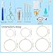 ZXIIXZ 72 Pcs Cross Stitch Supplies, Embroidery Kit for Beginners with Cross Stitch Hoops Needles Embroidery Scissors Floss Bobbins Seam Ripper for Adults, Embroidery Tools DIY Supplies