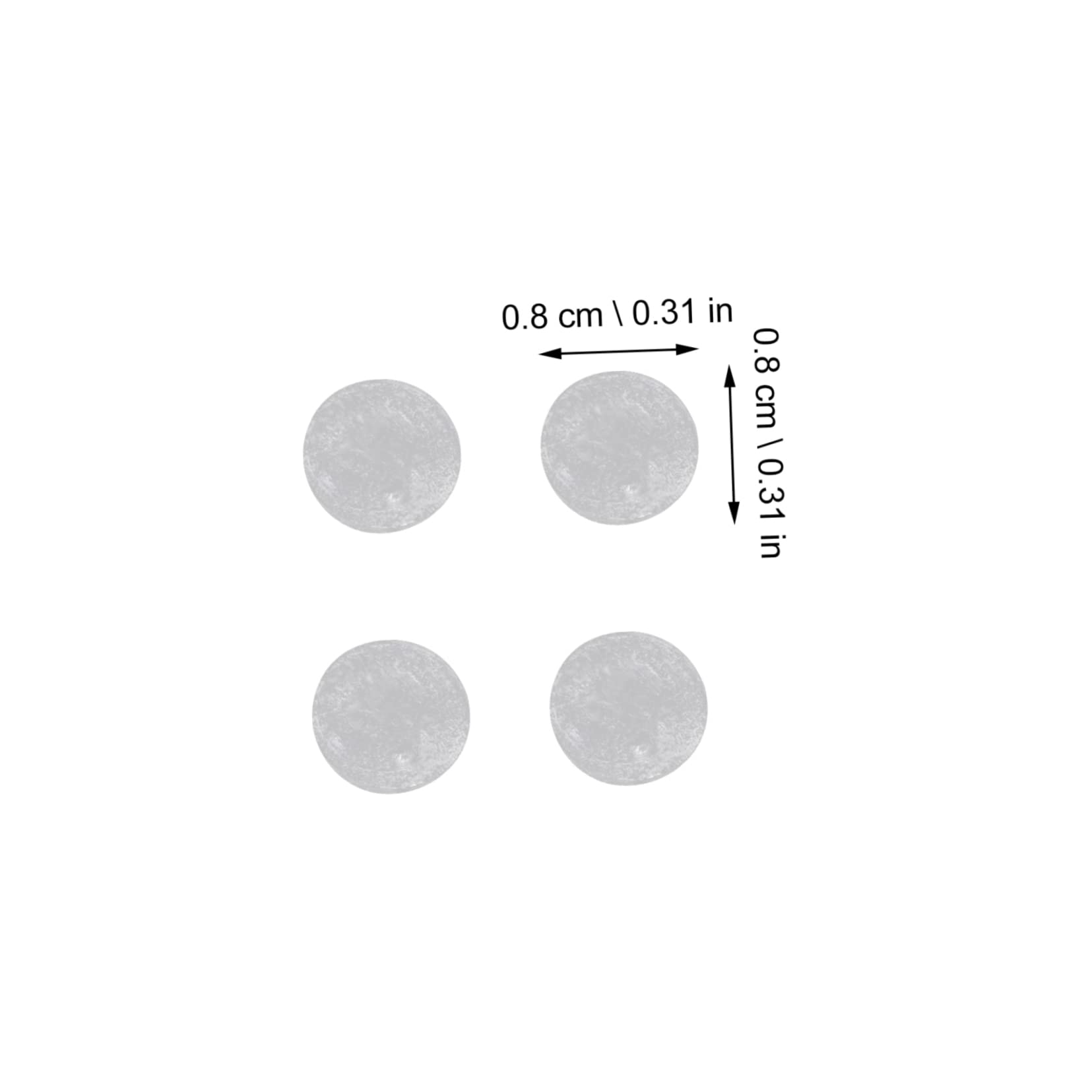 5 Set Particelle Colloidali Anti-collisione Coperini Di Porta Del Gabinetto Paraurti Della Porta Paraurti Per Mobili Da Cucina Pastiglie Per Mobili Gel Di Silice 2 Fogli*5