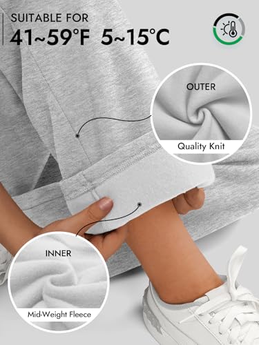 ATHMILE Womens Sweatpants 2025 Fall Baggy Wide Leg Sweatpant Fleece Lined Straight Leg Sweat Pants2