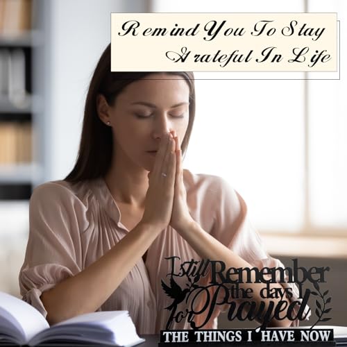 Image of Geetery Inspirational Table Centerpieces Wooden Religious Inspirational Home Decoration Motivational Blessed Table Decor for Home Kitchen Office Faith Christian Gifts Supplies Decor(Prayed)