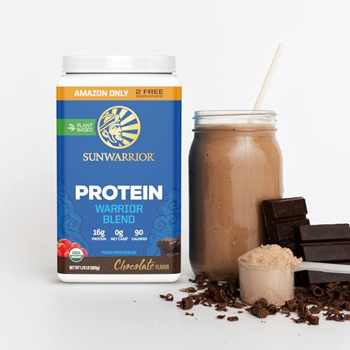 Sunwarrior Vegan Protein Powder Plant-based Protein Powder USDA Organic | BCAA Amino Acids Hemp Seed | Keto Friendly Soy, Dairy, Gluten & Synthetic Free NON-GMO | Chocolate 32 Servings 17g Protein