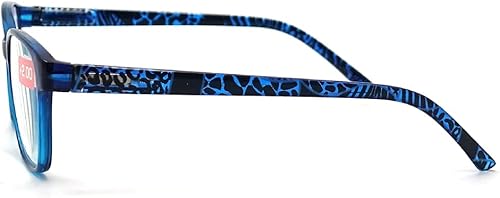 Miniatura 10 de Visual Plus Lentes de lectura con bloqueo de luz azul para hombres y mujeres, para computadora, juegos, TV con protección de luz azul (marrón, 2.00