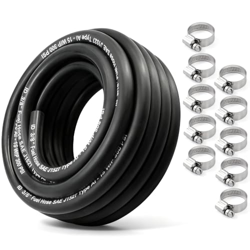 Image of 3 /8 Inch Marine Fuel Line Hose 25FT NBR Rubber SAE J1527 Type A1-15