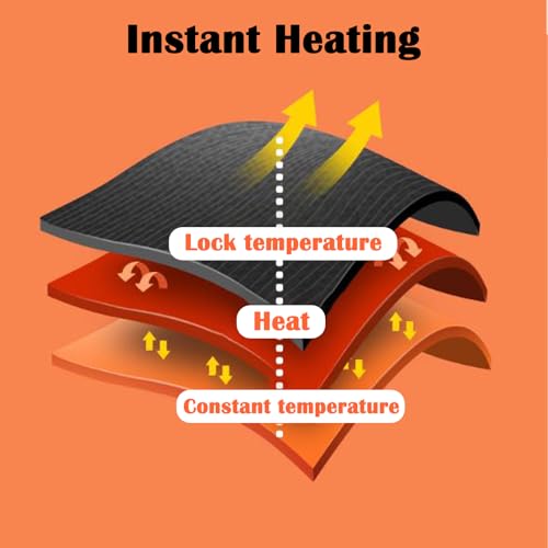 Voltex Heated Scarf, Brylony USB Rechargeable Heating Scarf, Electric Heating Scarf Pad with 3 Heating Levels (Black)4