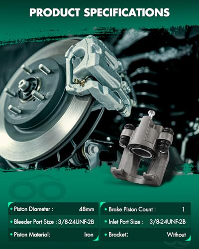 Image of SCITOO 184605 184604 Rear Left & Right Disc Brake Calipers Assembly Without Bracket for Ford for Explorer /for Explorer Sport /for Ranger,for Mercury for Mountaineer
