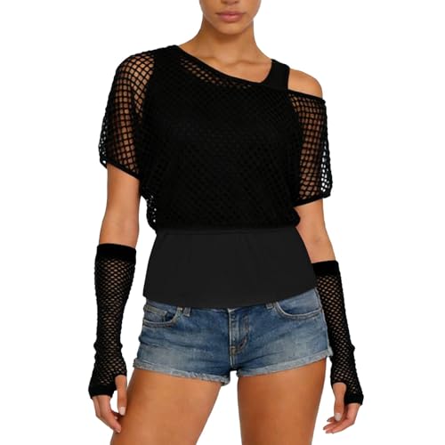 T-shirt Années 80 Fluo en Maille Filet pour Réussir Votre Look de Fête
