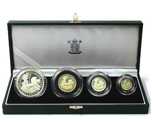 Image of 1997 Fine Silver Proof Britannia Four Coins Collection Set with Boxed & Certificate