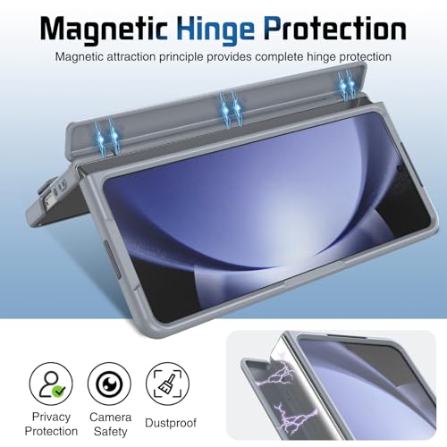 Coque Galaxy Z Fold 5 charnière magnétique et béquille de support