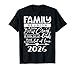 Retro 2026 Family Reunion A Little Bit of Crazy Funny Family T-Shirt