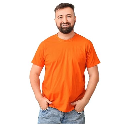 Image of Titox Regular Fit Pure Cotton Round Neck T-Shirt for Men & Women