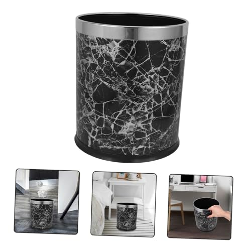 Cabilock Cubo de Basura Acero Inoxidable Negro miniatura 3
