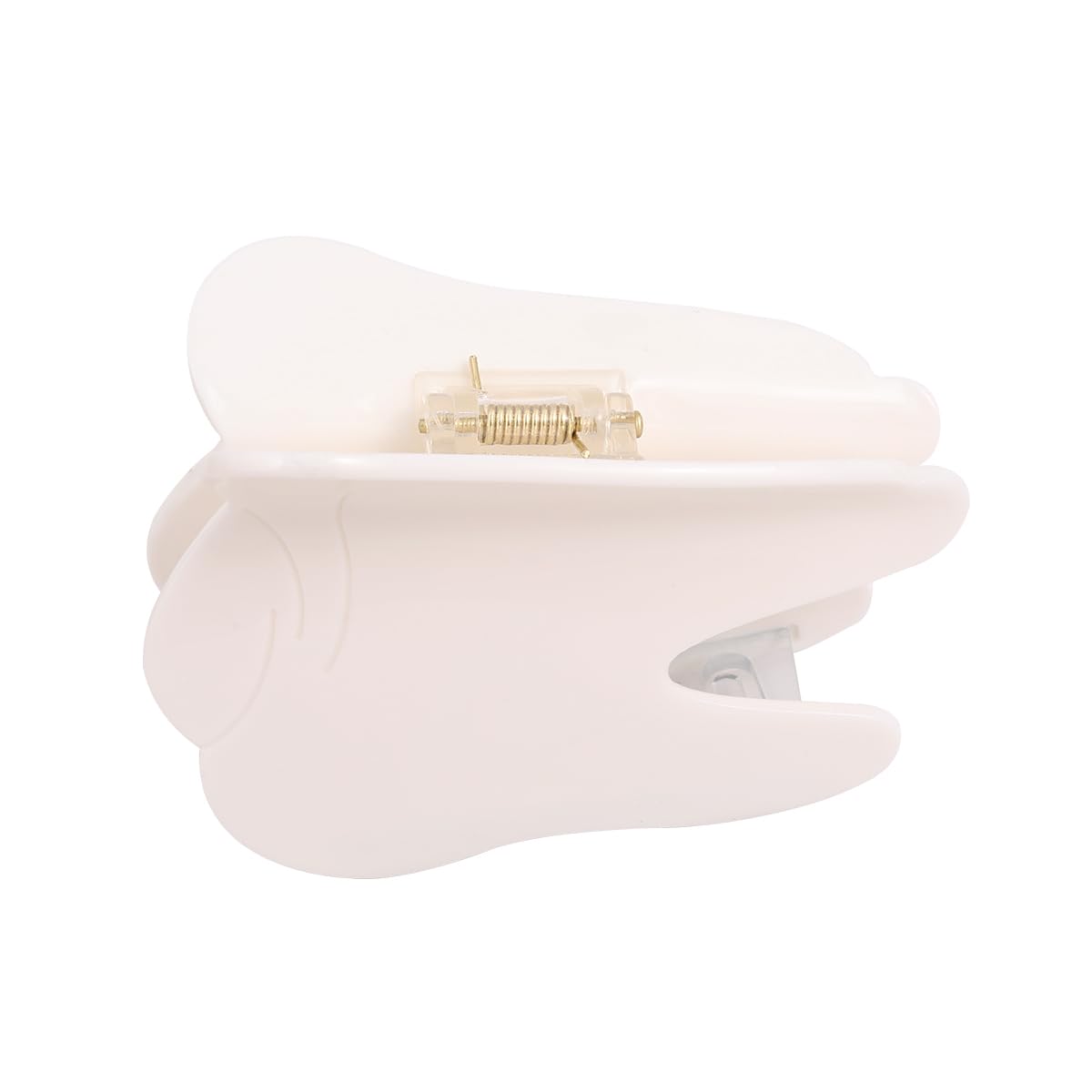Pinza para el pelo de acetato de dientes blancos personalizable, pinza para el cabello creativa para médico oral, estomatología, regalo para mujeres y niñas
