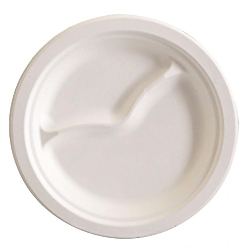 Piatto rotondo bio, 2 parti, 125 pezzi