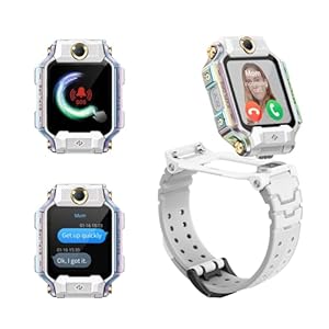 imoo X10 Smartwatch für Kinder, GPS-Tracker-Uhr und 14 Tage historisch, Smartwatch mit Video- und Telefonanrufen, 98°-Weitwinkel, Anti-Shake-Dual-Kamera, 32 GB ROM, Klassenmodus (weiß)