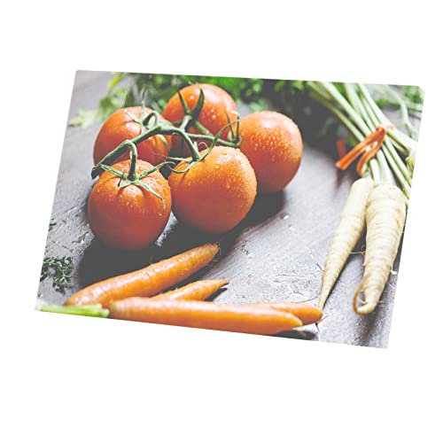 Toile Imprimée Tomates et Carottes pour Célébrer la Nature et l'Art Culinaire