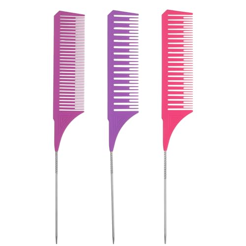 Set de 3 Peines para Teñir Pelo Acero Inoxidable miniatura 1