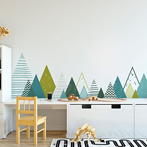 Stickers enfant montagnes scandinaves pour créer un coin nuit cocooning - 2