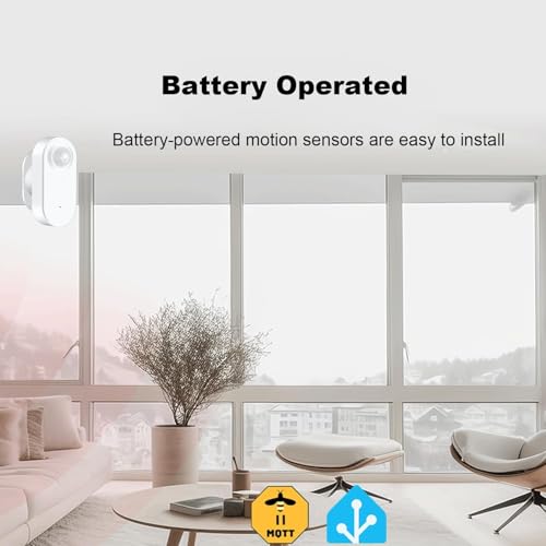 Image of Haozee Smart Motion Sensor, Zigbee PIR Motion Sensor with Illumination, High Sensitivity, Real-time Detection, Zigbee Hub Required, Supports Home Assistant, Smartthings,Hubitat