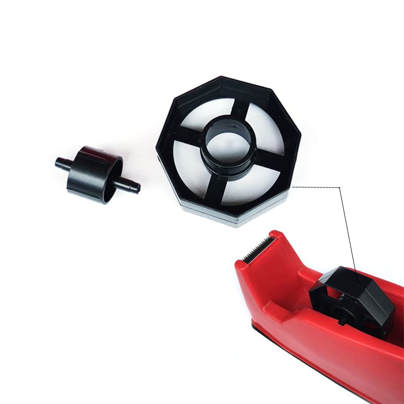LT Easiyl Set di 2 dispenser di nastro di ricambio per rotella per nastro adesivo con rotella, diametro 75 mm, rotella per taglierina per nastro in plastica, per negozio, ufficio, scuola