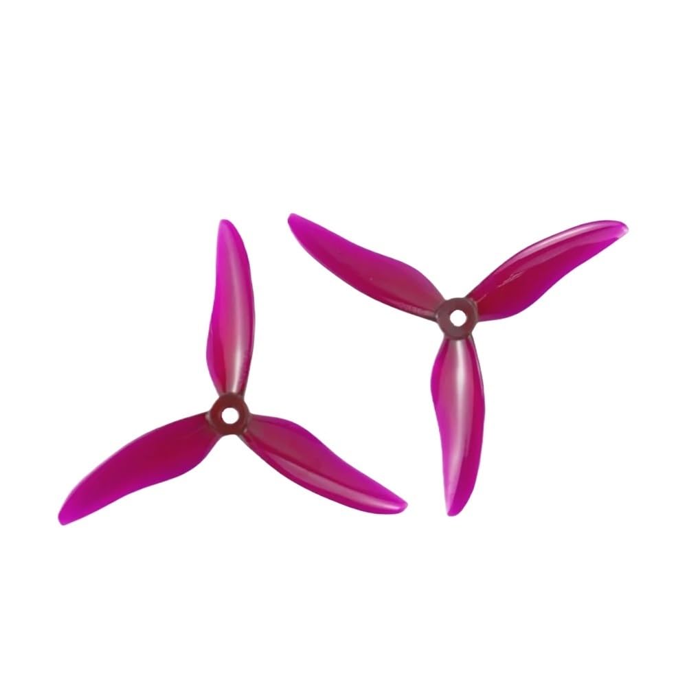 Uniwersalne 4 sztuki / 2 pary 51499 5-calowe śmigła z 3 ostrzami, do zdalnych wyścigów dronów 22072306 (4 szt. 51499 Hyaline)