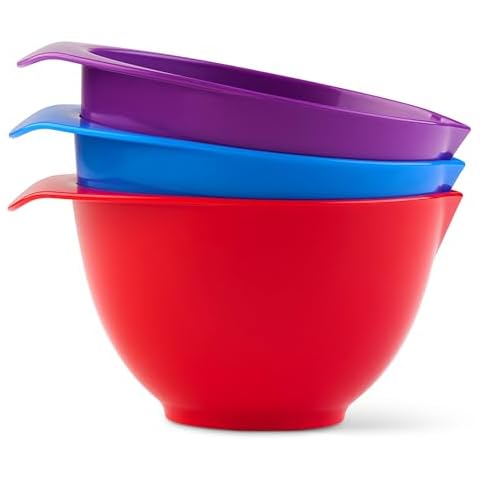TQGEAR WePrep Colourful Mixing Bowl Set Cover