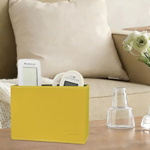 Image of Pen Pencil Holder Cup Container PU Leather Desk Organizer Stand Decor Brush Scissor Decoration Office Home School