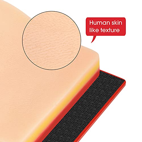 Image of Medarchitect Silicone Skin-Like Suture pad with Hook & Loop Device for DIY Wounds for Medical and Veterinary Students Suture Practice and Training