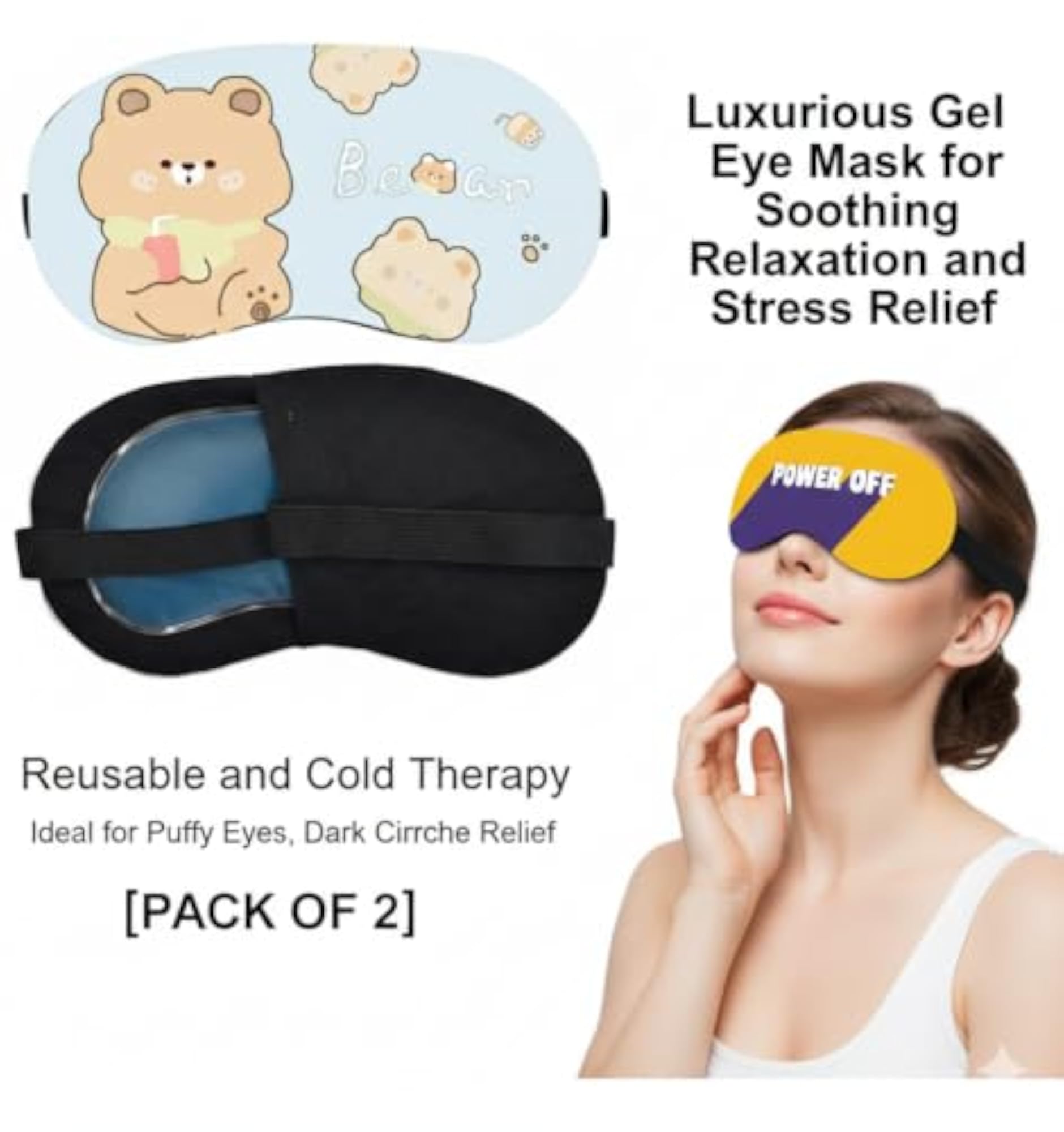 Cute Cartoon Sleep Mask for Nighttime Relaxation